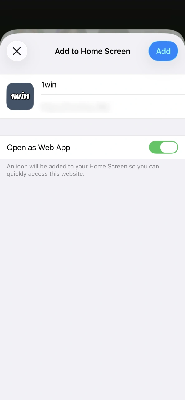 Launch 1win from home screen icon instantly.