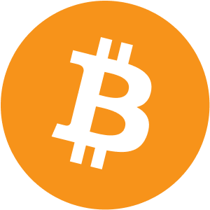 Bitcoin logo.