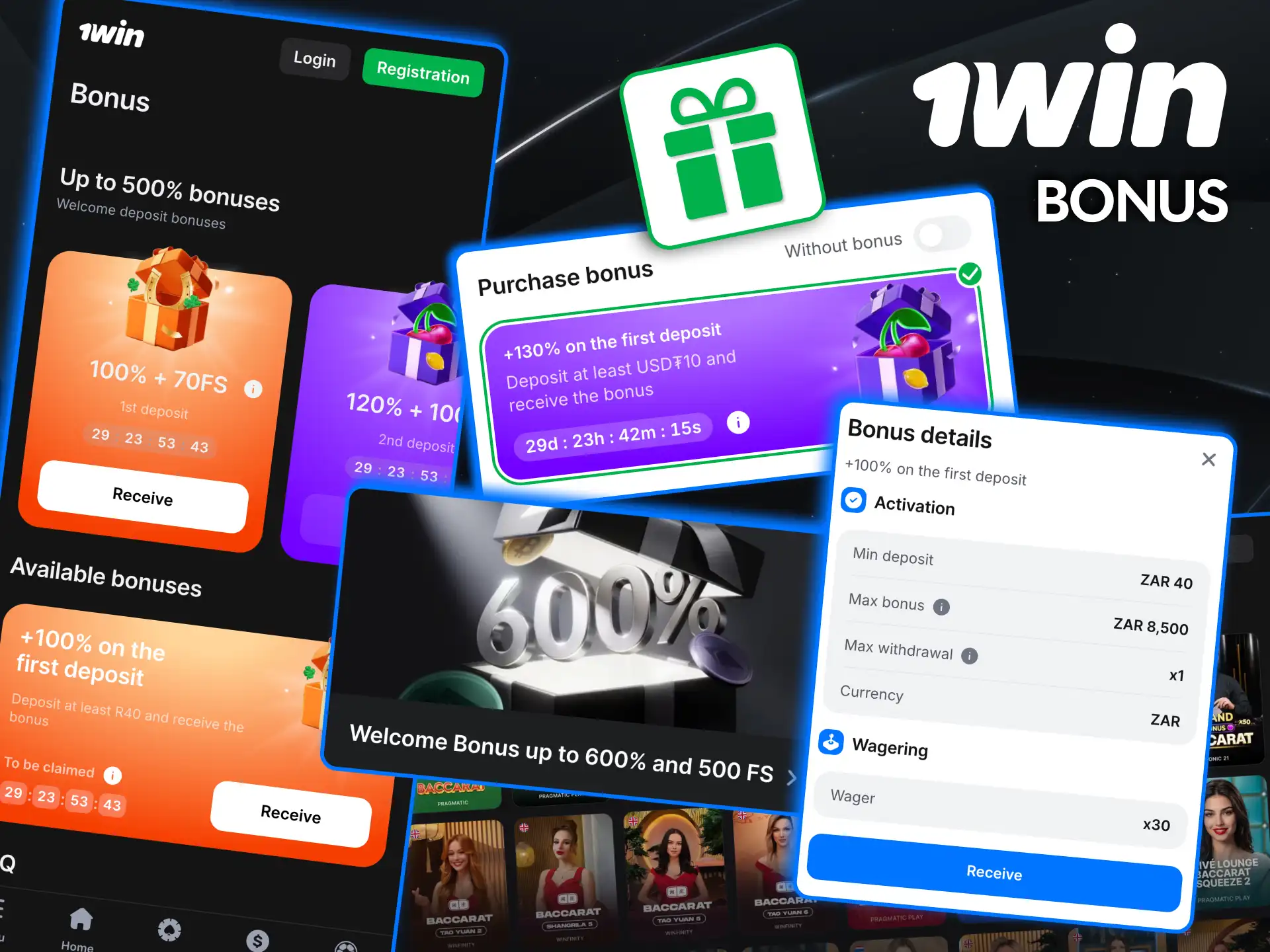 Claim increasing match bonuses through 1win deposits.