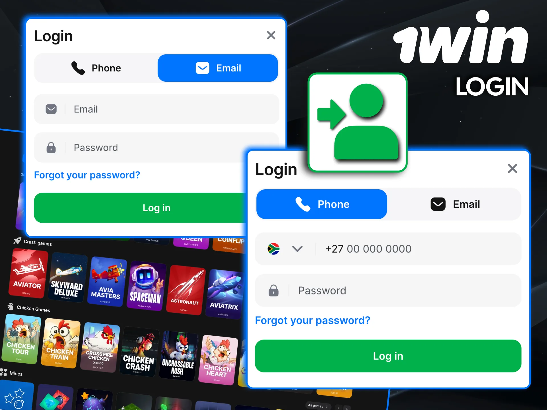 Players sign in on 1win for betting and casino features.