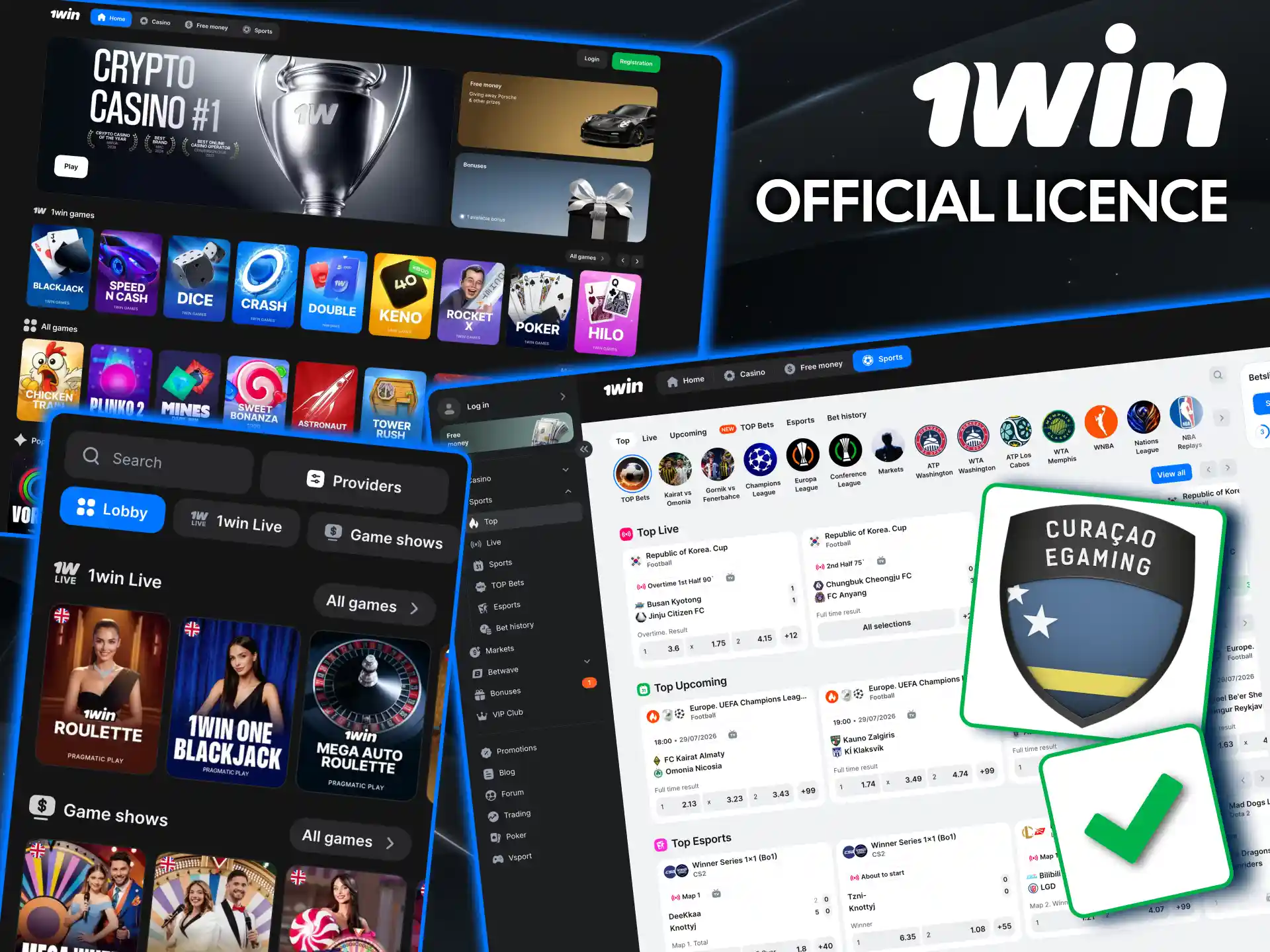 Licensed by Curaçao authority 1win ensures fair regulated gaming.