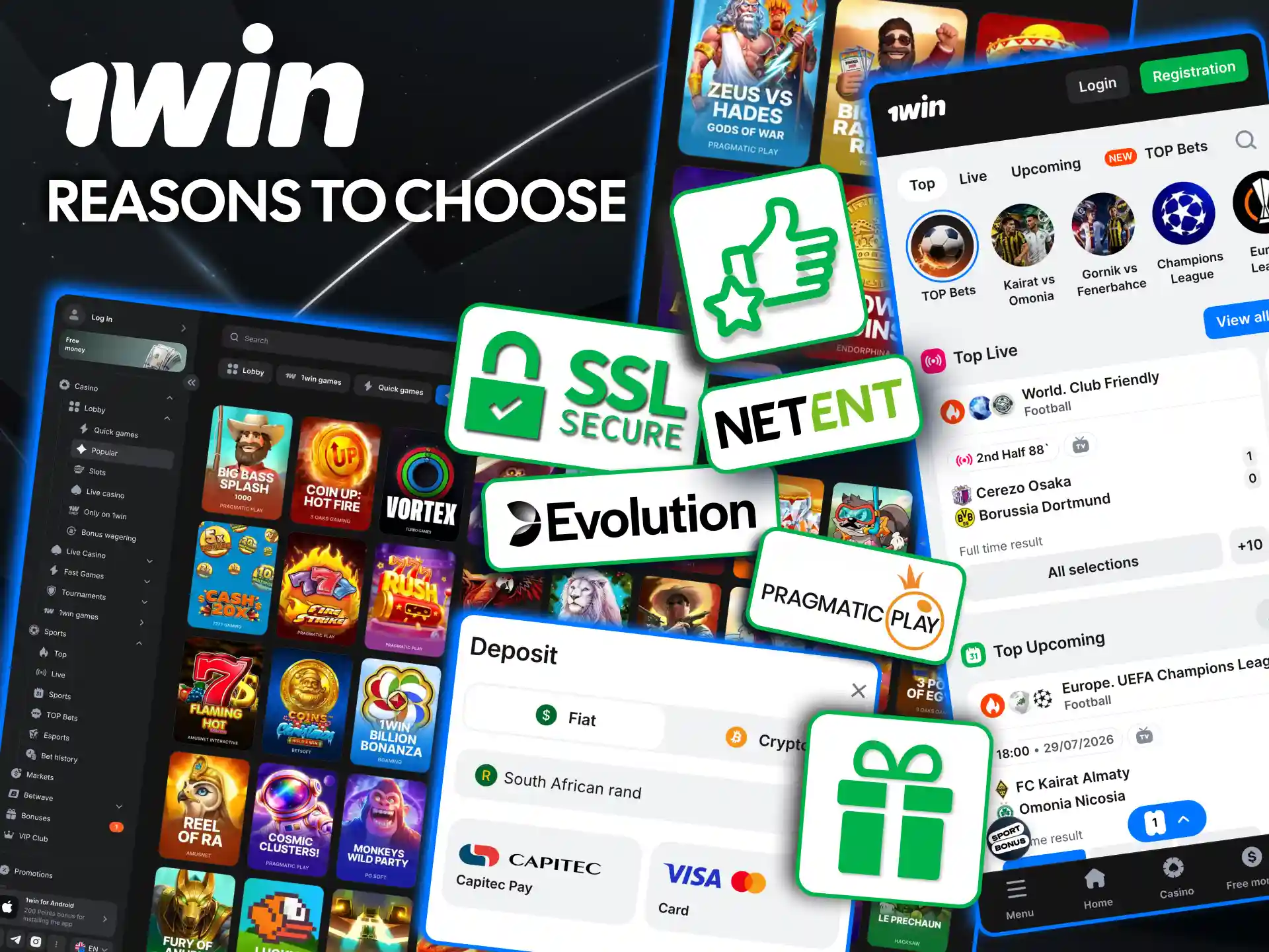 South Africans trust 1win for licensed betting and casino variety.