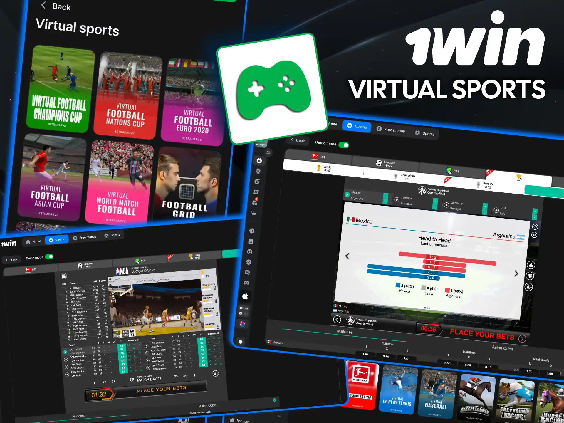 South Africans bet anytime on 1win simulated events.