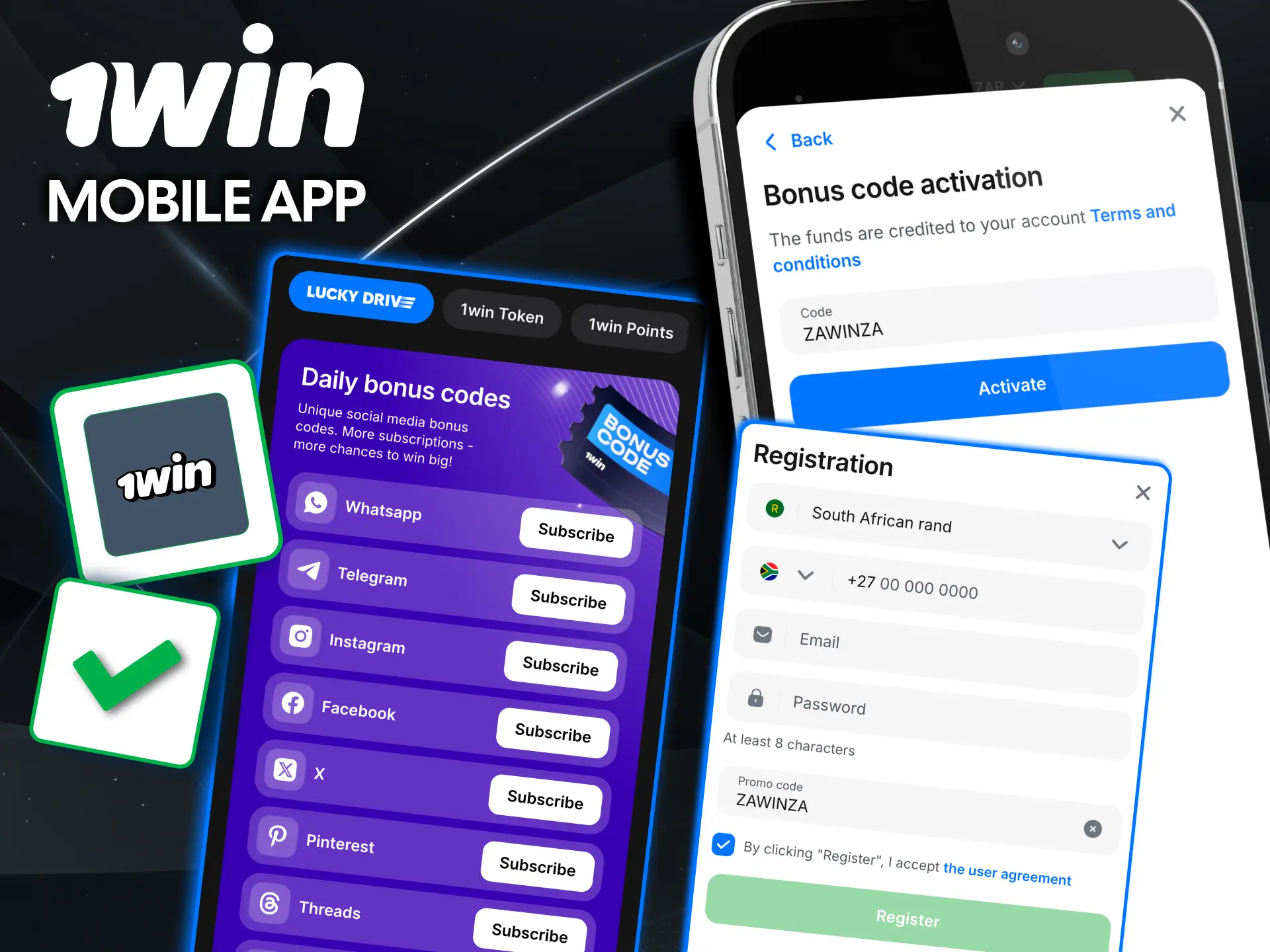 Activate 1win promo code easily via mobile app.
