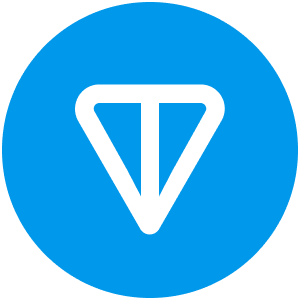 Toncoin logo.
